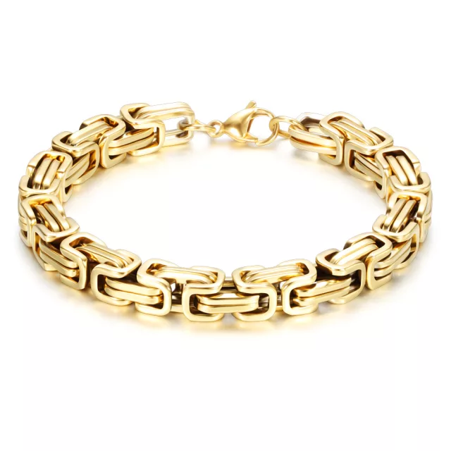 Gold Staple Bracelet