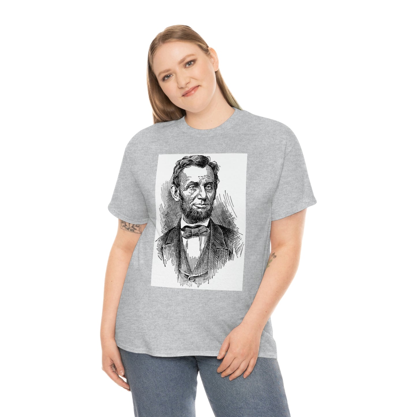 Abraham Lincoln Unisex Heavy Cotton Tee